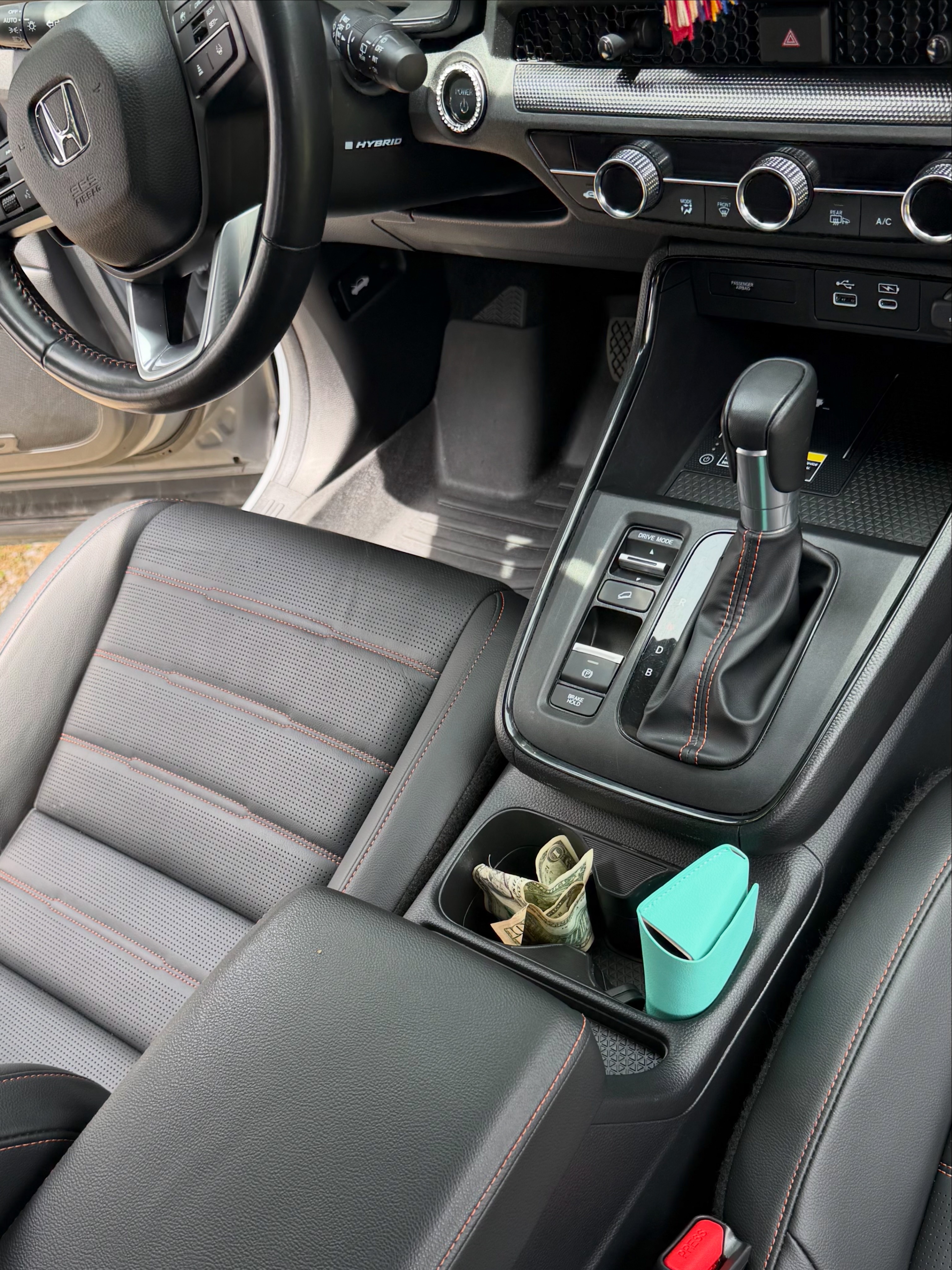 Clean center console after detail