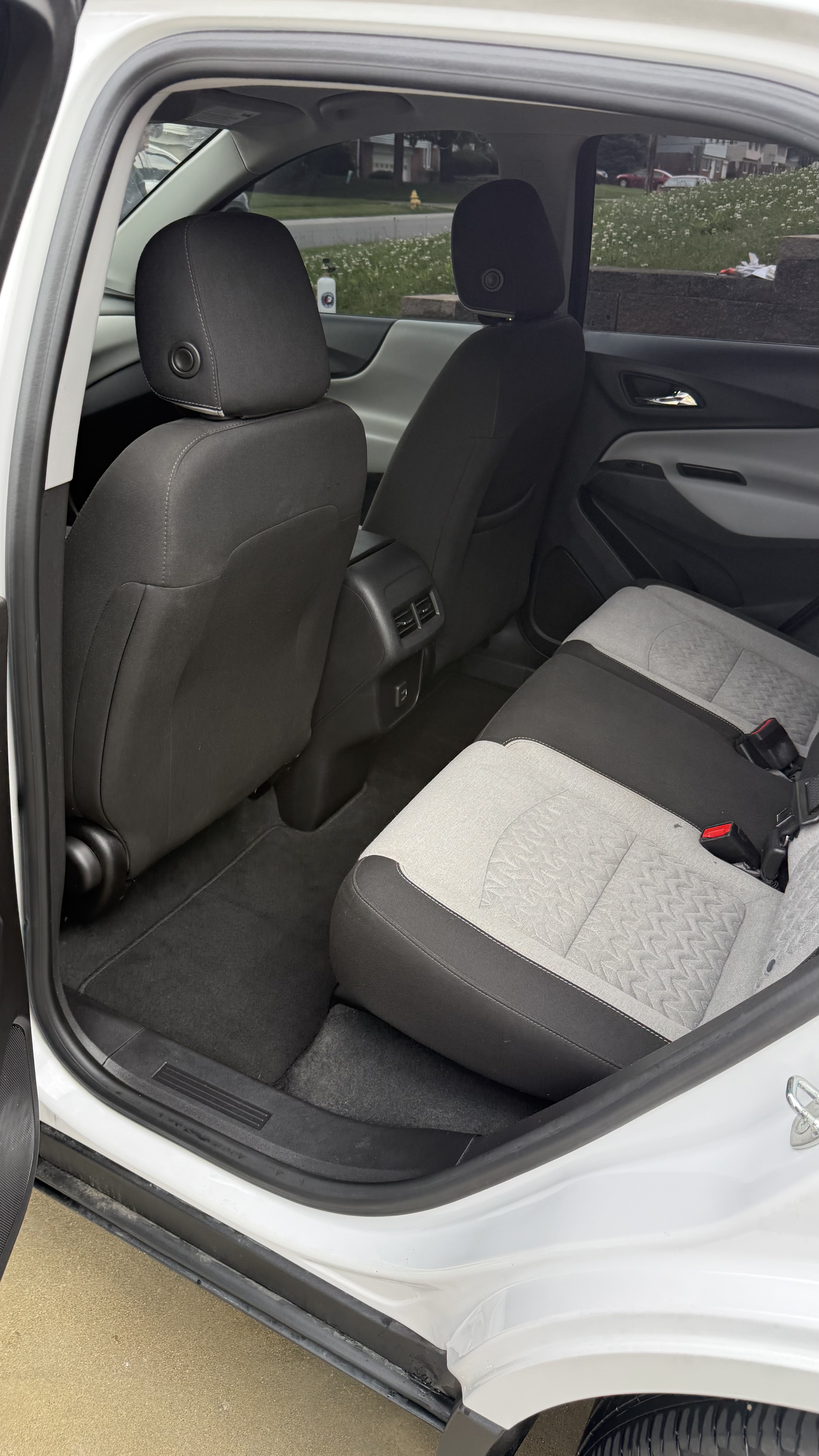 Clean rear seats after interior detail