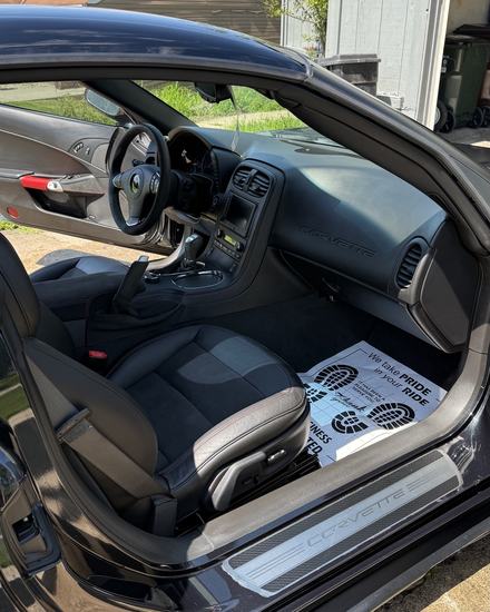 Corvette C6 cockpit after an interior detail